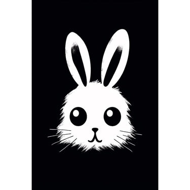 Black Bunny Canvas